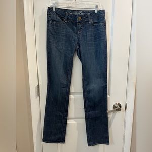American Eagle 77 Straight Jeans Sz 4 Regular